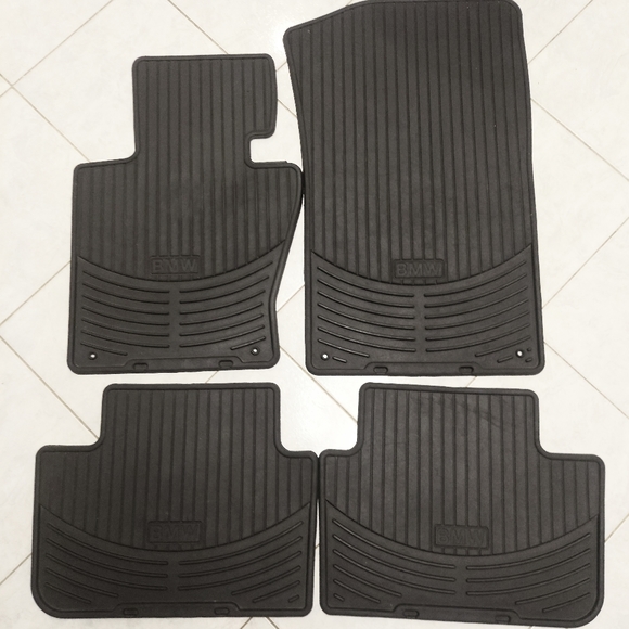 BMW Other 207202 Bmw X5 Original Bmw Black Rubber Floor Mats Set Of 4 Mats Front Rear Poshmark